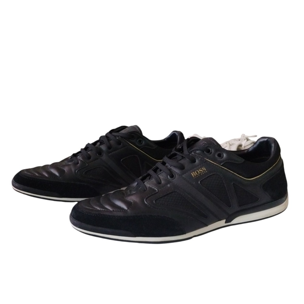 Boss Hugo Boss Saturn Low Top Leather Suede Sneakers Men's 45/US 12 Classic